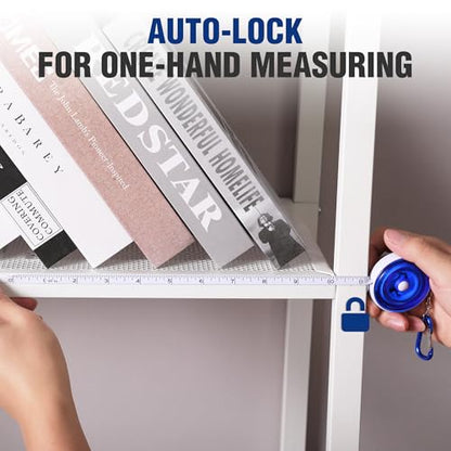 WORKPRO Soft Tape Measure, 60" Retractable Body Measuring Tape, Blue 2-Pack - color: Blue