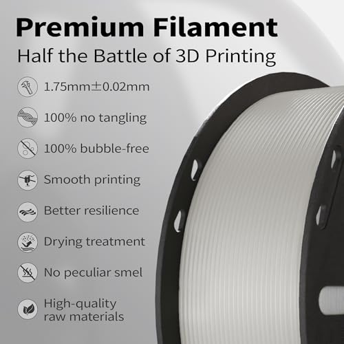 PLA+ Filament 1.75mm Clear 1kg,Dimensional Accuracy +/- 0.02mm - color: Clear