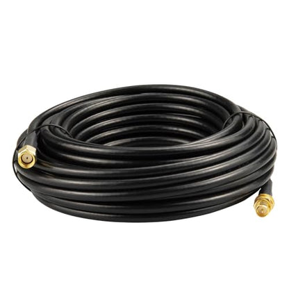 32.8ft Upgraded RP-SMA Female to RP-SMA Male BMR200 Cable LMR200 Equivalent RPSMA Extension Cable Ultra Low Loss for WiFi Router,Security Camera & Wireless Network Card Better Than RG58 - color: 32.8ft