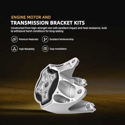 Engine Motor Mount Transmission Bracket Kits for Ram Promaster 3.6L - style: for Promaster 3.6L 1500/2500/3500 14-21