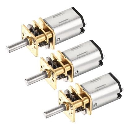 DMiotech 3pcs 3V 30RPM Rated Torque 6 Output Shaft Length 10mm Micro DC Speed Reduction Motor Mini Metal Gearbox Motor for RC Car Robot Model DIY RC Toys Engine - style: 30RPM