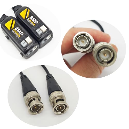 10 Pairs 8MP/4K HD BNC Video Balun Transceiver via UTP RJ45 Cable