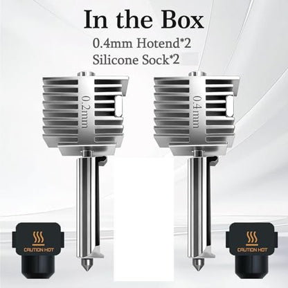 V2.0 Upgrade A1/A1 Mini/A2L Hotend, 0.4mm Nozzle - size: 2PCS A1 hotend 0.4mm stainless