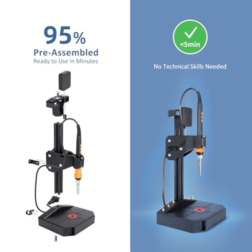 Vertical Heat Set Insert Tool with 90W Soldering Iron for 3D Printed Parts - color: Vertical Heat Pressing Machine