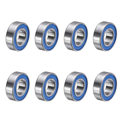 uxcell 8 Pcs 688-2RS Deep Groove Micro Bearing, 8x16x5mm Chrome Steel - size: 688-2RS