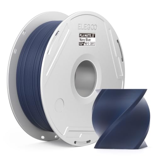 ELEGOO Matte PLA 3D Printer Filament 1.75mm Navy Blue 1kg - color: Pla Matte Navy Blue