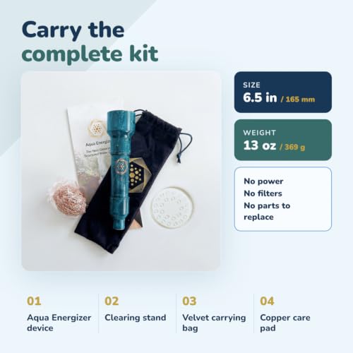 Structured Water Copper Device H3O2, Natural, Crystals, Trace Minerals, Kit