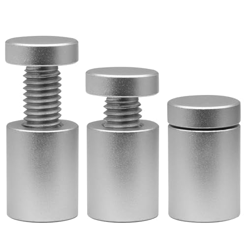 Luomorgo Aluminum Standoff Screws, 5/8" x 3/4", Silver, 12 Pcs - color: Silver, size: 5/8" x 3/4"