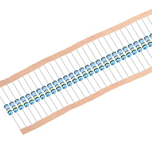 uxcell 50Pcs 0.47 Ohm Resistor 1/2W 1% Tolerance Metal Film Resistors Lead