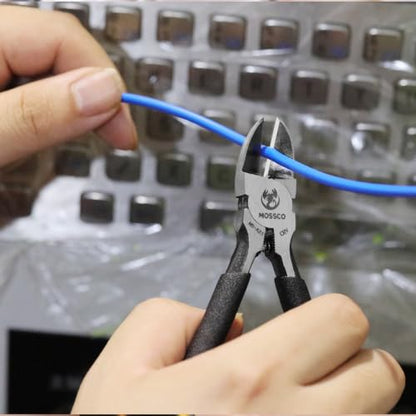 5-Inch Precision Flush Cutter, Ultra-Sharp CR-V Steel Sprue Cutter with Spring-Loaded Handles, Side Cutting Pliers for Model Kits, Electronics, Jewelry Making & 3D Printing