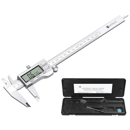 Neoteck 8 inch/200 mm Digital Caliper Vernier Caliper Stainless Steel Ruler