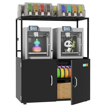Multiple 3D Printer Stand with Filament Moisture-Proof Storage - color: 90 Rolls-300L