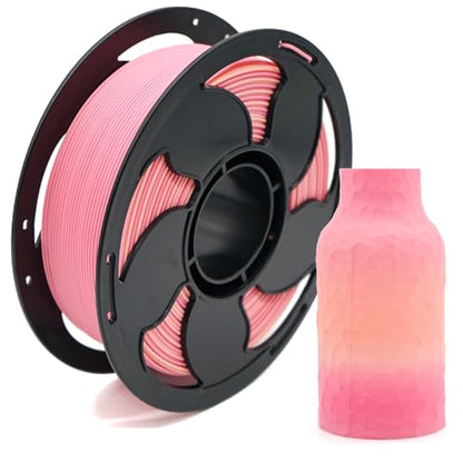 Matte Rainbow Spring PLA 1.75mm 1kg 500mm/s High Speed 3D Printer Filament - color: E_pla-05 Spring
