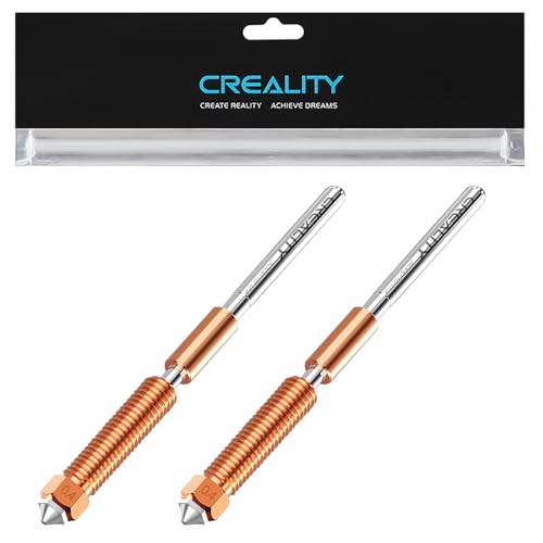 Creality K1 SE Nozzles, Upgrade K1C Unicorn 3D Printer Nozzles Kit, Original Ender 3 V3 SE Hardened Steel Nozzle for Creality K2 SE/K1/K1 Max/Ender 3 V3/3 V3 Plus/3 V3 KE 3D Printers (0.4mm 2PCS) - size: 0.4mm*2