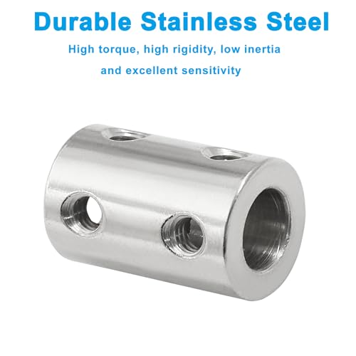 BokWin 2 Pcs 8mm to 8mm Bore Rigid Coupling Shaft Coupler - size: 8mm to 8mm