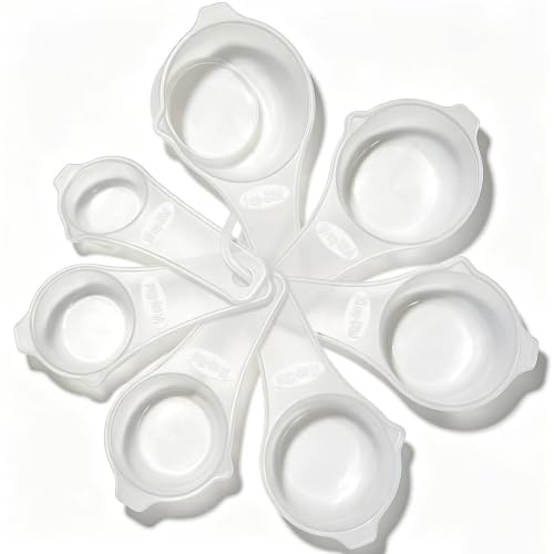 7 PCS Measuring Cups Set, BPA Free - color: Translucent, size: 7 Pieces