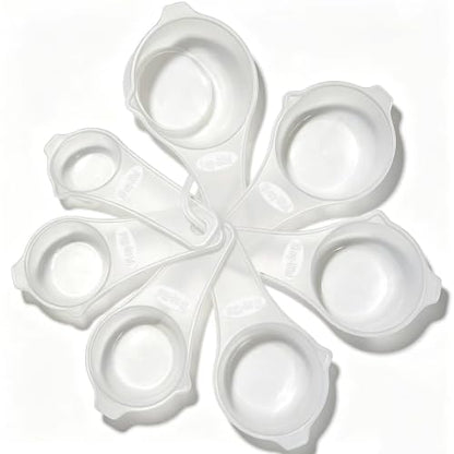 7 PCS Measuring Cups Set, BPA Free - color: Translucent, size: 7 Pieces