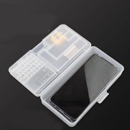 Clear Rectangular Double Layer Component Containers Hardware Organizers Box Storage Box Holder Component Storage Organization Tool