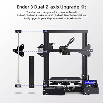 Creality 3D Printer Ender 3 Dual Z-axis Upgrade Kit Bundle with Ender 3 Silent Motherboard