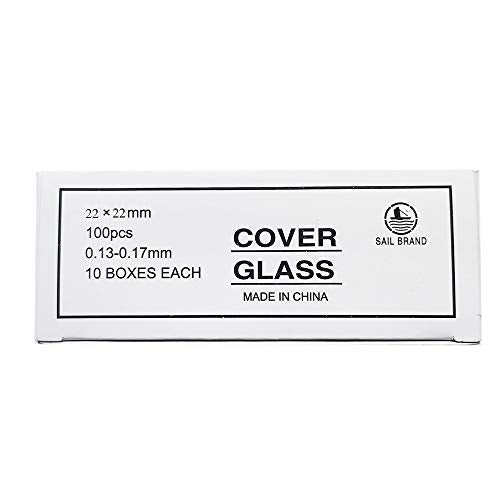 microscope accessories cover glasses Glass Microscope Cover Slip 22mm Length, 22mm Width(1000 pcs.)