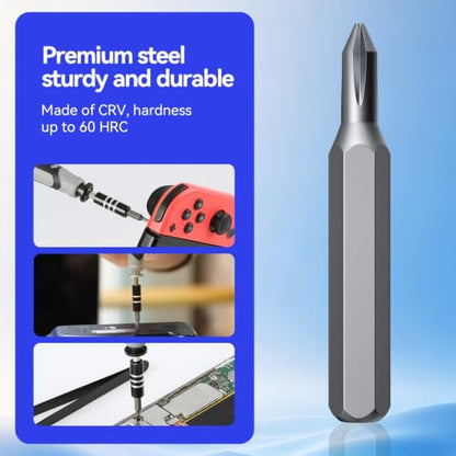 LIFEGOO Precision Screwdriver Set, 130-in-1 Electronics Repair Tool Kit with 120 Bits, Magnetic Screwdriver Kit with Flexible Shaft and Built-In Parts Box for iPhone, Laptop, PC, Xbox, Switch, Watch - color: Blue, size: 130 in 1