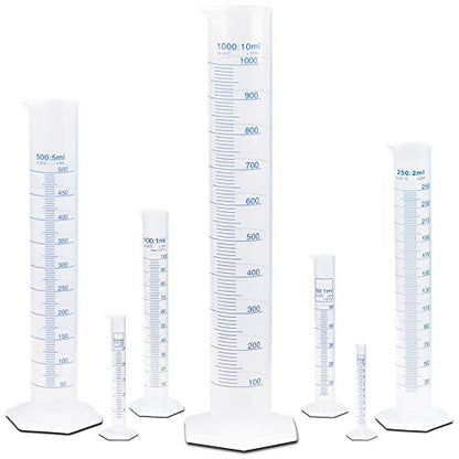 25ml Plastic Graduated Cylinder, Printed Graduations, Single Metric Scale, Polypropylene, Karter Scientific 237J3 (Single) - size: 25ML, style: PACK OF 1