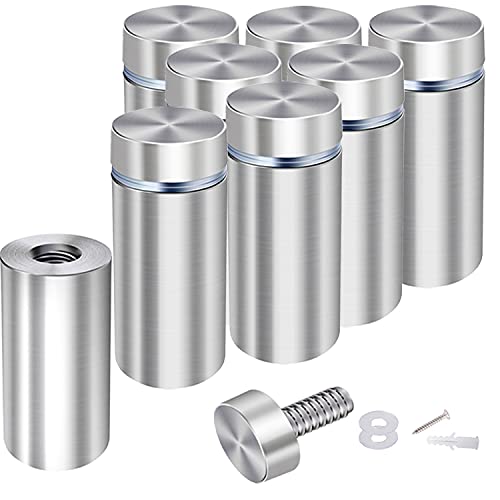 1 x 4 Inch Wall Standoffs Screws Mounting Sign Standoff Hardware, 8 Pack - size: 1"x4"
