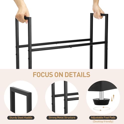 2 Tier 3D Printer Metal Filament Storage Rack for 16 Rolls,No Drilling.