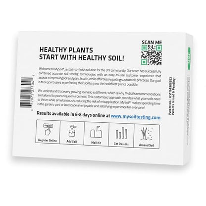 MySoil Soil Test Kit 4 Pack, Unlock Your Lawn & Garden Potential, Complete & Accurate Nutrient and pH Analysis with Recommendations Tailored to Your Soil and Plant Needs - size: 4 Kits