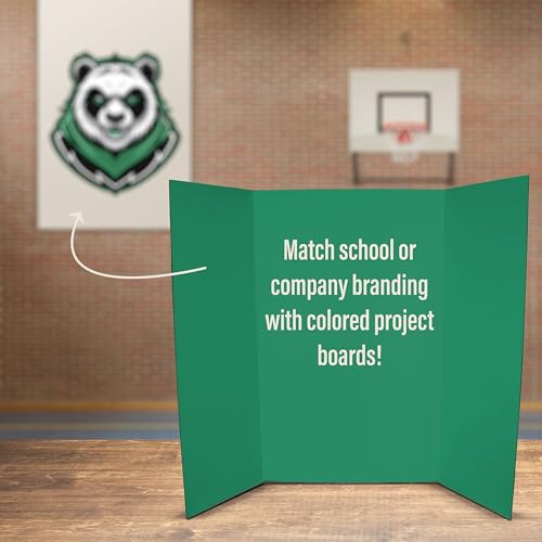 Flipside Products 36" x 48" Green Trifold Foam Project Boards - 3 Pack - color: Green, style: 3 Pack