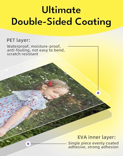 Uinkit 10mil Matte Self-Seal Double-Sided Laminating Pouches 2.6x3.9 Inches - color: Matte, size: Card Size