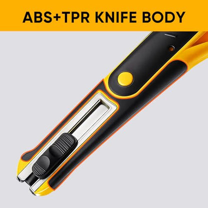 STEELITE Plexiglass Cutter Acrylic Cutting Knife and 13 Pcs Blade Set, Easy to Use Multi-Use Cutter with Cutting Blade