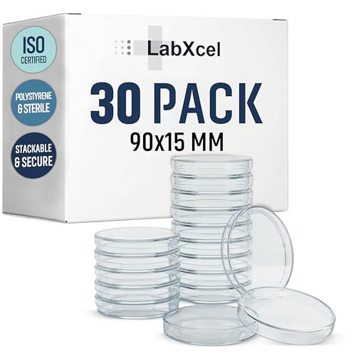Petri Dishes 90x15mm with Vented Lids, 30 Pack - size: 90x15 mm with Vents
