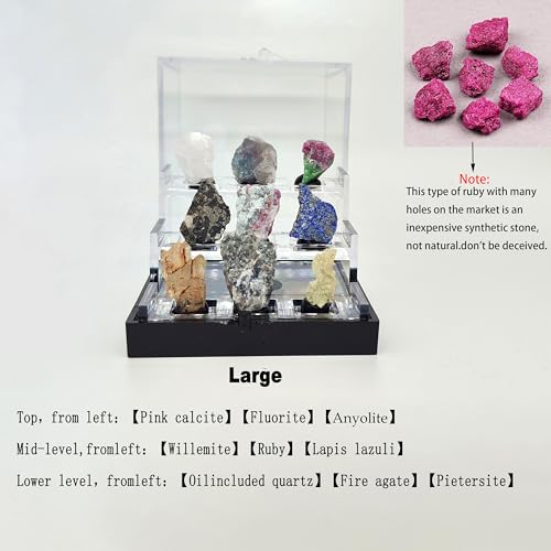 Naturally Fluorescent Mineral Specimens - Glowing Under UV - Rare Collectibles (Large) - size: Large