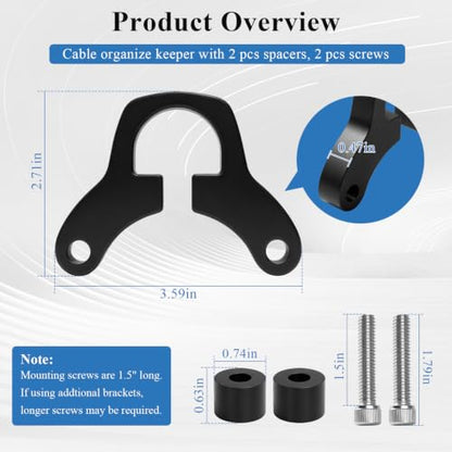 Cable Bracket/Organizer Clip w/Spacers & Screws Compatible with Minn Kota - color: Combo 1