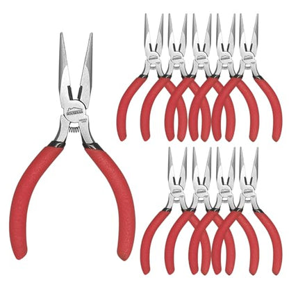 Needle Nose Pliers, 5 Inch, 10 Pack, Jewelry Making Tools - color: 10 Pcs