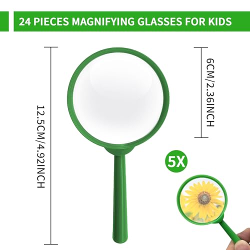 Kids Magnifying Glass Plastic Magnifier Mini Magnifying Glasses Hand Lens