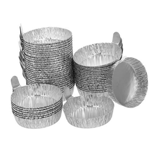 Angoily Aluminum Foil Weighing Dish, 50 Pcs Aluminum Weigh Boats