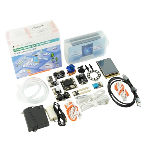 UNIHIKER M10 Python IoT Kit with 2.8" Touch Screen | All-in-One Single Board Computer Bundle with Sensors | 15 Guided AI Lessons & Plug-and-Play Interface | STEM Coding Gift for Beginners