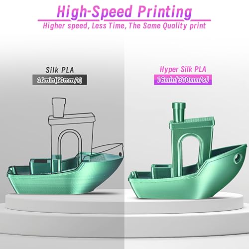 ERYONE Silk Filament PLA+ 1.75mm Shiny 3D Printer Filament, Multicolor PLA 2 in 1, 1kg (2.2LBS)/Spool, HS Silk Dual Color Midnight Blue & Silver - color: Silk Pla+ 2 in 1 Midnight Blue Silver