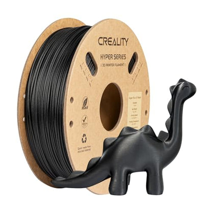 Creality Hyper Carbon Fiber PLA Filament 1.75mm 1KG, Black,1-Pack - color: Pla Cf-black-1kg, size: Pla Rfid