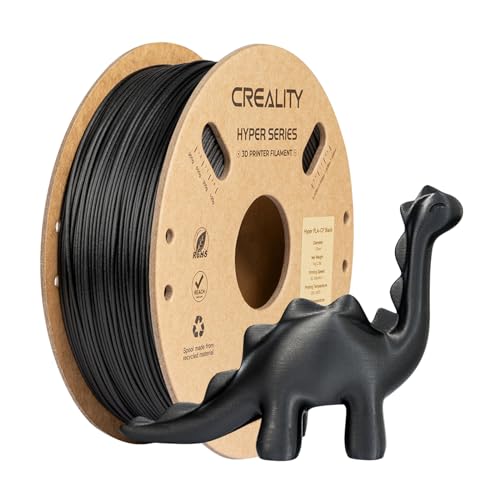 Creality Hyper Carbon Fiber PLA Filament 1.75mm 1KG, Black,1-Pack - color: Pla Cf-black-1kg, size: Pla Rfid