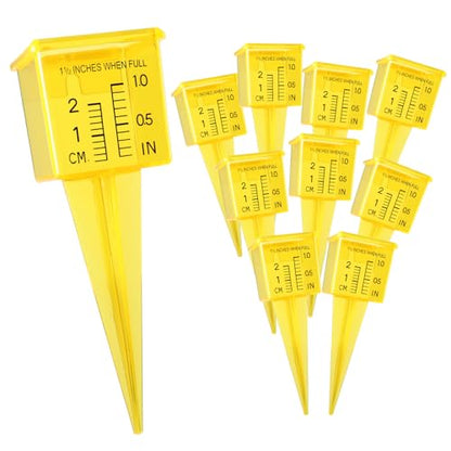MUMTOP 10 Pack Rain Gauge, 1.5" Sprinkler Gauge for Lawn, Garden, Yard