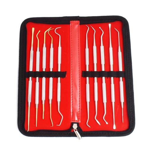 3D Printer Removal Cleaning Tool Kit - color: Black- Steel and Brass Picks