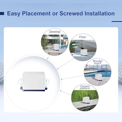 ECOWITT WH5370 Wireless Rain Gauge, Includes WN20 Tipping-Bucket Collector Sensor and WH5370_C Display Console, for Rainfall History, Alerts, Indoor Temperature & Humidity, and Date&Time, 915 MHz - style: WH5370BU