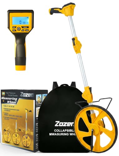 Zozen Measuring Wheel Digital Display, Imperial & Metric, High Precision - color: Yellow