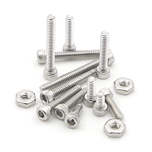 #4-40 UNC 304 Stainless Steel Knurled Hex Socket Cap Screw & Nut Kit - size: #4-40UNC
