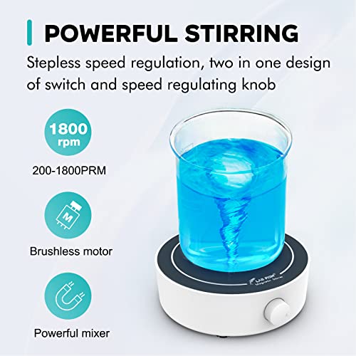 LAB FISH MS3 Magnetic Stirrer Mixer Stir Plate Set - size: 3L-SET