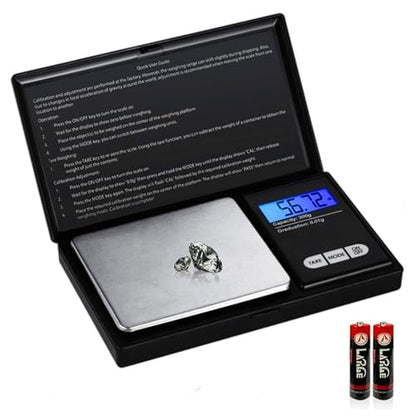 Portable Digital Scale 200g x 0.01g Accuracy,Weighing Electronic Scales Jewelry Scales Mini Digital Grams Scale Small Food Scale Ounces Grains Scale 200g Digital Pocket Gram Scale(Digital Scale) - color: Digital Scale