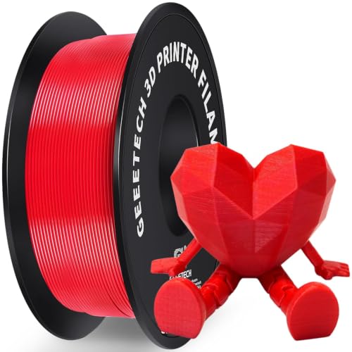 Geeetech Red PLA Filament 1.75mm 1KG for Bambu AMS - color: 1kg Pla Red